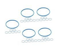Abaodam 5sets Diy Handheld Microphone Grille Ring Replacement Microphone Windscreen Protective Ring for Standard Mic 8pcs*5