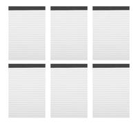 Abaodam 6 Books A5 Tear Away Notepad Paper Memo Pads for Organizing Prioritizing with 25 Sheets Per Notepad Assorted Colour Simple Fashionable Design for Work and Wish List