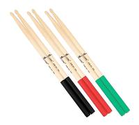 Abaodam 6 Pack Maple Drumsticks 5a Non-slip Percussion Drumsticks Set Comfortable Drummers Random Color