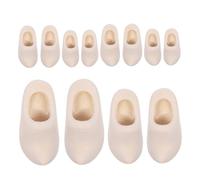 Abaodam 6 Pairs Mini Dutch Wooden Clogs Unfinished Miniature Wood Shoes for Dollhouse Crafts DIY Painting Keychain Accessories Educational Collectible Mini Wood Shoes