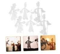 Abaodam 6 Pcs DIY Shadow Puppetry Kit Chinese Traditional Educational Supply Leisure Handmade Craft Material for Early Education and Family Fun
