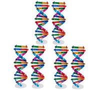 Abaodam 6 pcs Dna Double Helix Model Science Kit for Educational Biological Assembly Build Self Assemble Human Genes Model for Classroom Learning and Molecular Exploration