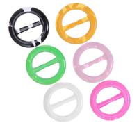 Abaodam 6 Pcs Elegant round Resin T-shirt Clips for Shirts and Hats, Suitable for Oversize Shirts, Fashionable Embellishment with Smooth Shiny Appearance, for Summer Clothing