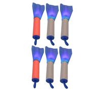 Abaodam 6 Pcs Finger Rockets Launcher with Flashing LED Lights Rocket-shape Creative Finger for Outdoor Play and Stress Relief Safe Non-toxic Material Random Colors Random Color