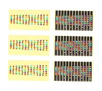 Abaodam 6 Pcs Guitar Fretboard Sticker Guitar Decal Paper Labels Anti-sweat Helps Master the Fretboard for Beginners and Practice