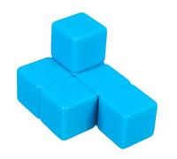 Abaodam 6 Pcs Large Writable Blank Dice Plastic Cubes for Educational Games Projects Creative Activities Versatile Use for Adults Classroom Home Decor