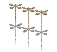 Abaodam 6 Pcs Vintage Dragonfly Hair Accessories Metal Clips for Hair Decorative Non-damaging Elegant Chic Style, Assorted Colour, for Banquet and Working