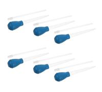 Abaodam 6 Sets Aquarium Gravel Vacuum Cleaner Kit - Portable Fish Tank Cleaning Kit with 11-Inch Plastic Pipette and 10.8-Inch Extension Tube - Mini Manual Fish Tank Sand Vacuum for