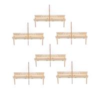 Abaodam 6 Sets DIY Cable Stayed Bridge Assembly for Stem Science Project with Wooden Architecture Model Educational Physics Experiment Kit for Elementary Students and Family Bonding