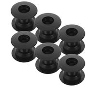 Abaodam 6 Sets Foosball Table Bushing with 30mm Hole Diameter Football Table Bearing Rod Replacement Parts for 1.4m Football Machine Accessories Black