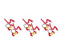 Abaodam 6 Sets Red Horns Headbands with Tails and Ears Creative Cartoon Cow Animal Hair Hoops for Women Halloween Cosplay Costume Accessories for Christmas Birthday Festival and Party
