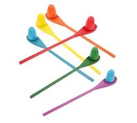 Abaodam 6 Sets Wooden Egg Spoon Balance Game Sensory Training for for Equilibrium Sense Development and Fun Exercise