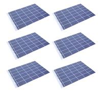 Abaodam 6 Sheets Miniature Solar Panel Stickers for Architectural Sandbox Model Materials with Adhesive Backing, Blue Paper Panels Featuring Lifelike Textures, for Urban Planning Model