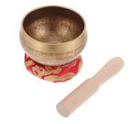 Abaodam 6-Syllable Chanting Bowl Set for Meditation Includes Wooden Stick and Washer Copper Sound Bowl for Yoga and Mindfulness Random Color