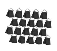 Abaodam 60 Sets Trampoline Buckles Galvanized V-rings Triangle Buckle Repair Trampoline Mat Triangle Rings Heavy Duty Black