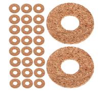 Abaodam 60pcs Cork Guitar Pick Grips Non-slip Anti-slip Enhancers for Live Performances Protecting Your Picks and Reducing Finger Fatigue for Beginners and Musicians