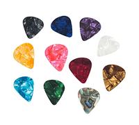 Abaodam 60pcs Heart Shaped Pick Guitar Picks for Acoustic Mandolin Banjo Celluloid Plectrum