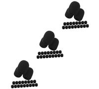 Abaodam 60pcs Lapel Microphone Windscreen Professional Microphone Sponge Covers Mic Protective Covers for Recording Sessions