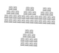 Abaodam 60pcs Locking Nut Clamp for Electric Guitar Saddle Clamp Blocks for Double Rocker Bridge String Lock Accessories for Tremolo Bridges Finish