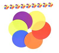 Abaodam 60pcs Puzzle Game Rug Spot Maker Carpet Spots for Classroom Rug Carpet Circles Teacher Supplies Circle Markers Polyester