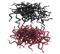 Abaodam 60Pcs Realistic Fake Snake Prank Props for Halloween Haunted House Party Scary Trick with Black and Brown Snakes for Adults