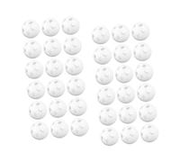 Abaodam 60pcs White Balls Inserts for Plush DIY Craft Projects Noise Maker Toys Plastic Balls for Boy Girl Newborns
