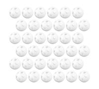 Abaodam 60pcs White Rattle Balls Inserts for DIY Plush Plastic Noise Maker for Newborn Sensory Rattles Soft Soothing Sound Craft Bell Filler