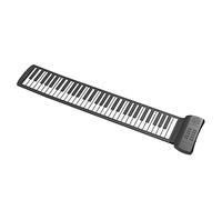 Abaodam 61 Keys Electronic Hand Roll Piano, Portable Foldable Silicone 61-keys Roll-up Keyboard, Lightweight Electronic Piano for Children and Beginners, Suitable for Travel and Home Use