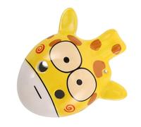 Abaodam 6hole Giraffe Shaped Ceramic Ocarina for Childrens Early Education Cute Cartoon Design for Beginners Portable Musical Toy Whistle Sound for Classroom Prizes and Valentine Day Keych