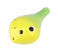 Abaodam 6holes Ceramic Ocarina Gradient Mouth Ocarina for Beginners Musical Instrument for Music Produces Natural and Pleasing Sounds