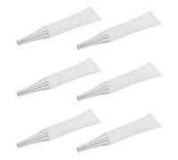 Abaodam 6pcs 15ml White Plastic Makeup Travel Squeeze Bottles with Leakproof Design, Refillable Cosmetic Tubes for Creams and Lip Balm, for Travel and Cosmetic Collection