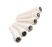 Abaodam 6Pcs Acoustic Guitar Bridge Pins Bone Replacement String Pegs for Folk Guitars Durable Material for Enhanced Sound Quality for Fixing Worn Broken Strings