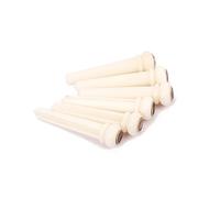 Abaodam 6pcs Acoustic Guitar Bridge Pins String Nails Brass Circle and Shell Dot for Guitar End Pin Replacement