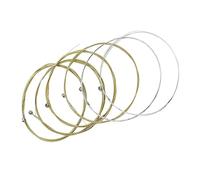 Abaodam 6pcs Acoustic Guitar Strings Replacement High Durability Musical Strings for Folk Guitars Fast Tuning Moderate Tension Rich for Performers and Beginners