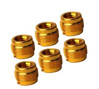 Abaodam 6pcs Aluminum Mic Stand Adapter Set to Thread Converter with Shock Absorbing Design for Microphone Stands Recording Equipment Accessories