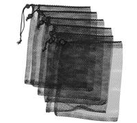 Abaodam 6Pcs Aquarium Filter Media Bags Thickened Mesh Filter Supplies for Fish Tank Filtration for Ceramic Rings Bio Balls Volcanic Rock Suitable for Wet Dry Systems and Sumps