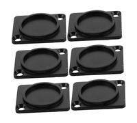 Abaodam 6pcs Audio Rack Dust Plate Zinc Metal Panel Mount Blank Plate with Dust Protector Universal Compatibility for Audio Mounting and Wall Panels