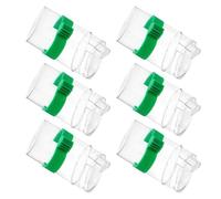 Abaodam 6Pcs Automatic Parrot Water Feeder 220Ml Plastic Bird Waterer for Cage with No Mess Design Hanging Bird Water Dispenser Suitable for Budgie Cockatiel Finch Lovebird