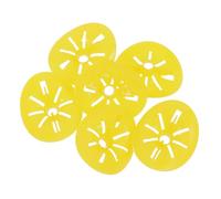 Abaodam 6pcs Beekeeping Hive Escape Entrance Gates Bright Yellow Cone Shape Beehive Porter Style Valve Plastic Bee Nest Doors for Efficient Hive Management and Navigation