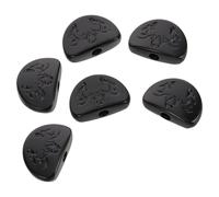 Abaodam 6pcs Black Metal Folk Acoustic Guitar Tuning Pegs Knobs String Tuning Peg Keys for Music Performance Replacement Guitar Handle