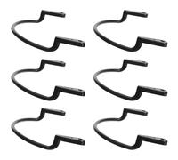 Abaodam 6pcs Black Plastic Billiard Storage Pocket Holder Snooker Basket Fixing Hangers for Pool Table, Enhancing Playing Experience and Reducing Noise and Vibration