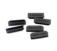 Abaodam 6pcs Black String Bass Guitar Slug Bobbin Cover Electric Guitar Pickup Accessory Lightweight Design for Easy Installation