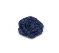 Abaodam 6pcs Burlap Roses Hessian Jute Flower Navy Blue Handmade Rose Characteristic Burlap Texture Lightweight for Christmas Wedding DIY