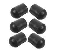 Abaodam 6pcs Cello Endpin Anchor Non-slip Rubber Stoppers for Secure Grip Sound Improvement Easy Installation Endpin Protection for Cello Players Dark Rubber Replacement Accessories