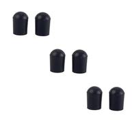 Abaodam 6pcs Cello Endpin Tip Protector Case Black Double Bass End Pin Cap Violin Accessory