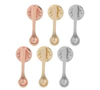 Abaodam 6pcs Coffee Spoon Brooch Set Alloy Lapel Pins Resistant to Deformation and Fading Lightweight Fashionable Accessories for Travel and Parties