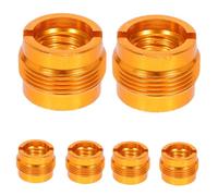 Abaodam 6pcs Copper Mic Stand Threaded Adapter to Screw Nut for Microphone Holder Secure Fit for Studio Recording Broadcasting Live Shows