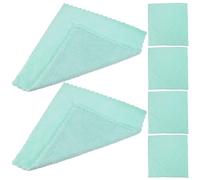 Abaodam 6Pcs Coral Fleece Face Towels High Absorbent Reusable Makeup Remover Cloths Lightweight Soft Hand Towels for Adults