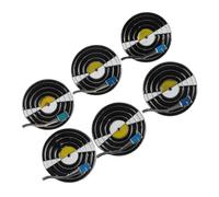 Abaodam 6pcs Creative Badge Vintage Record Player Enamel Brooch Retro Music Turntable Lapel Pin for Music Lover Party Favors