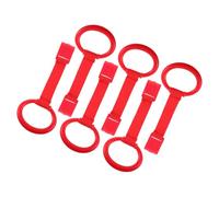 Abaodam 6pcs Crib Pull Rings for Walking and Standing Assistance Arm Strength Training and Motor Skill Development Tools Secure Hanging Learning Rings for Newborns and Boy Girl